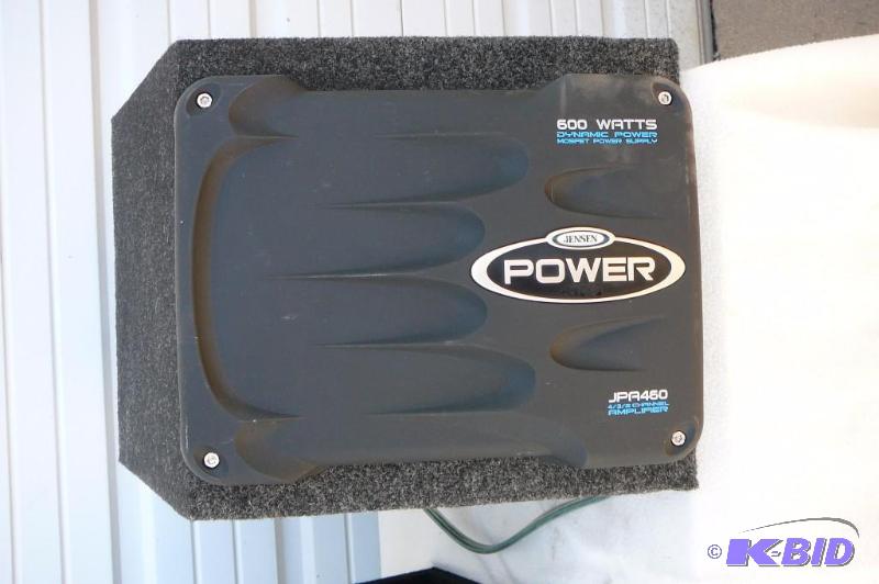 12&quot Subwoofer Box and Jensen Power JPA4...