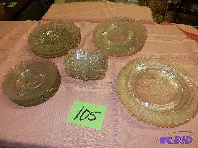Clear Glass Serving Plates