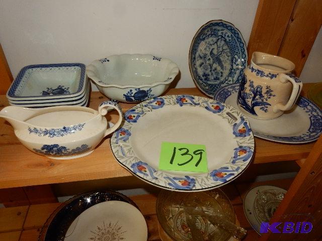 Blue and White Theme Glassware