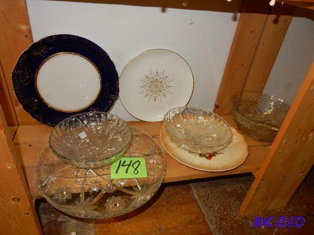 Cut Glass and Deocrative Glass serving items
