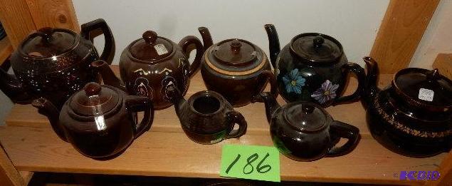 Brown Glass Tea Pots