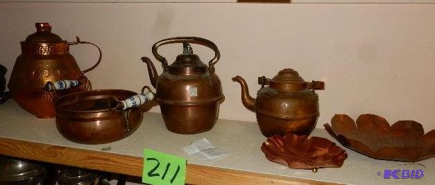 Copper ware as picdtured