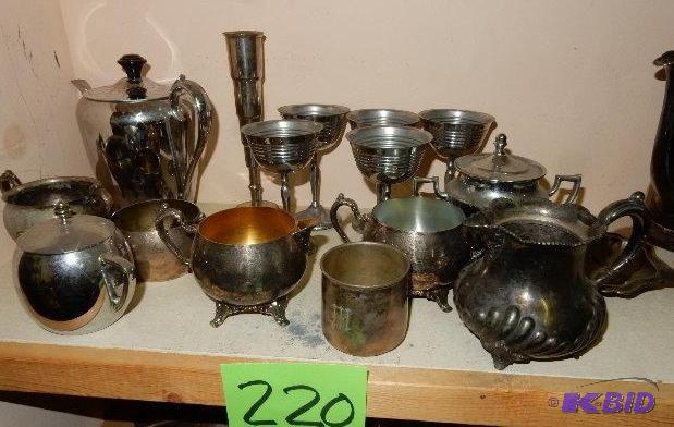 Silver Plate items as pictured