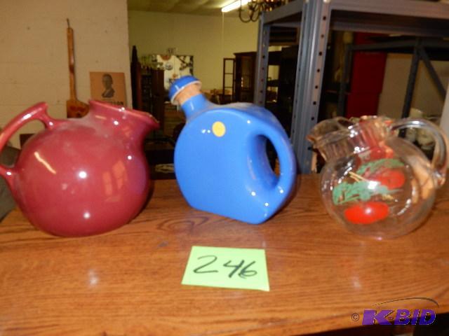 3 vintage pitchers