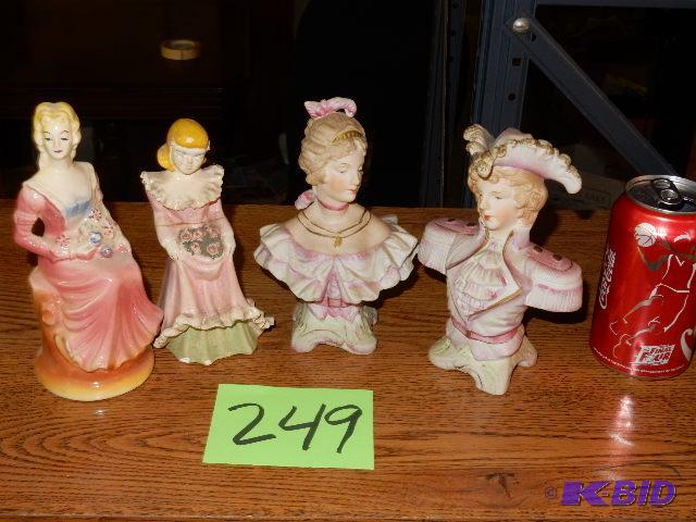 4 Continental Statues