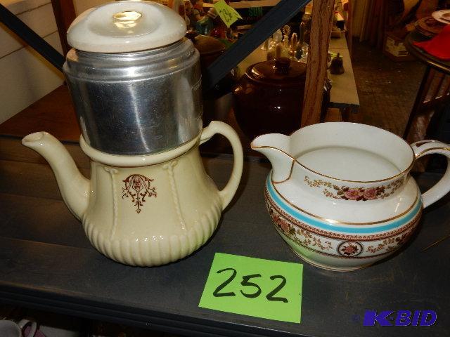 Porcelier Coffee pot and China Pitcher