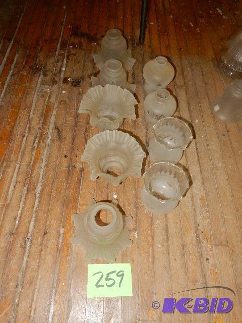 9 Frosted light globes