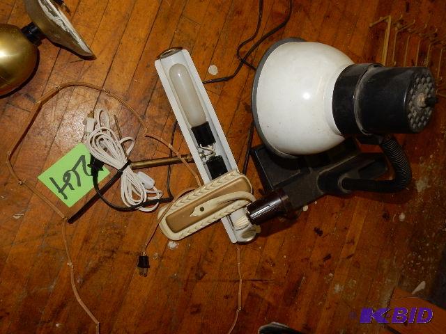 Lot of light fixtures and lamps
