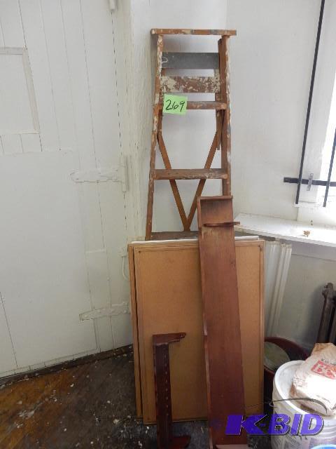 Step Ladder, Bulletin Boards, 2 Wall Shelves