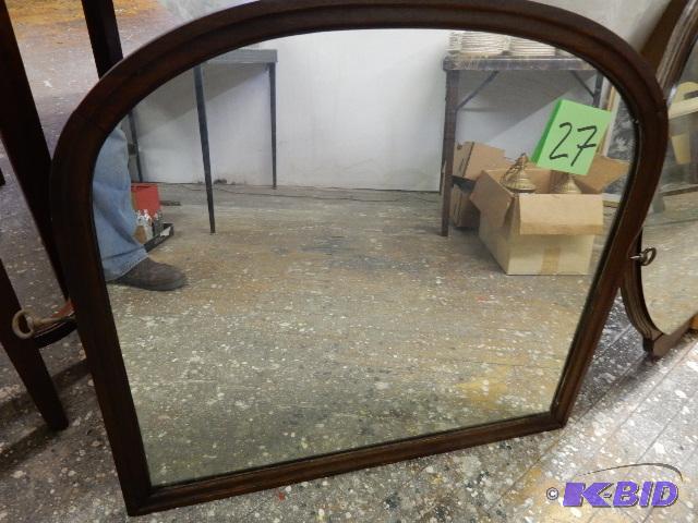 Bureau Mirror, Mahogany