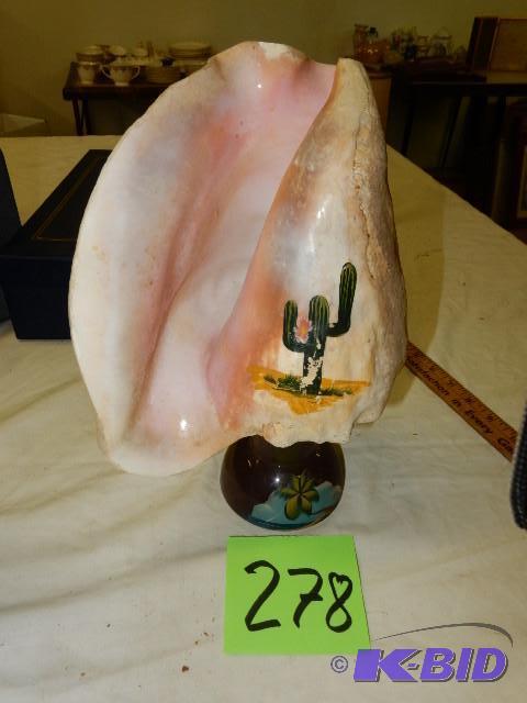 Conch Shell on stand