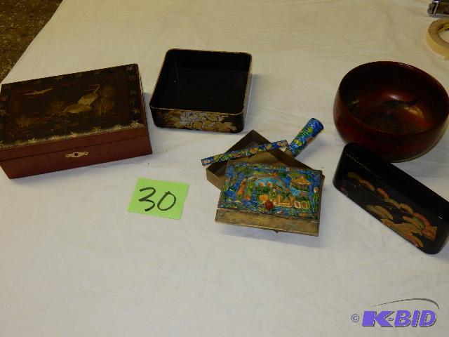Misc. Wood box accessory items