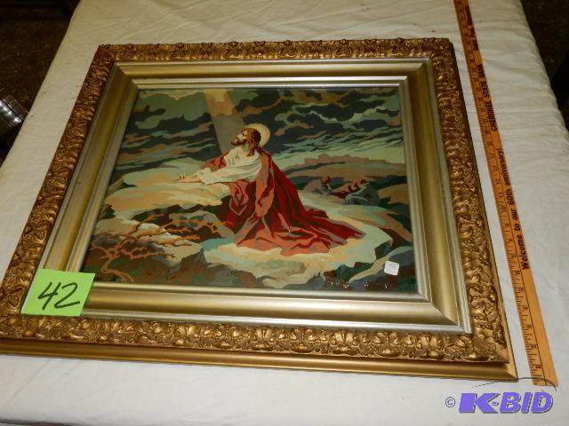 Jesus on the Rock Painting
