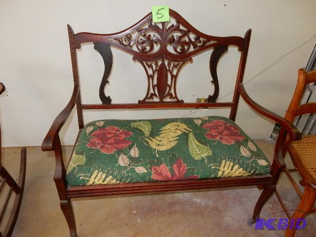 Mahogany Settee