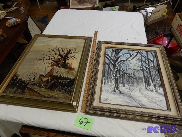 Two Original Oil Paintings