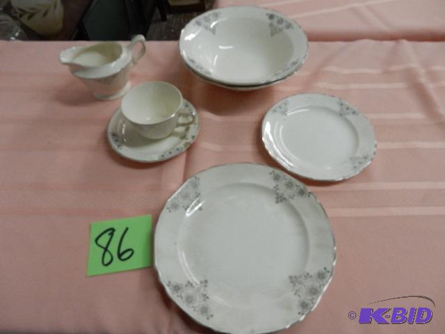 Crown Pottery Co, China Set