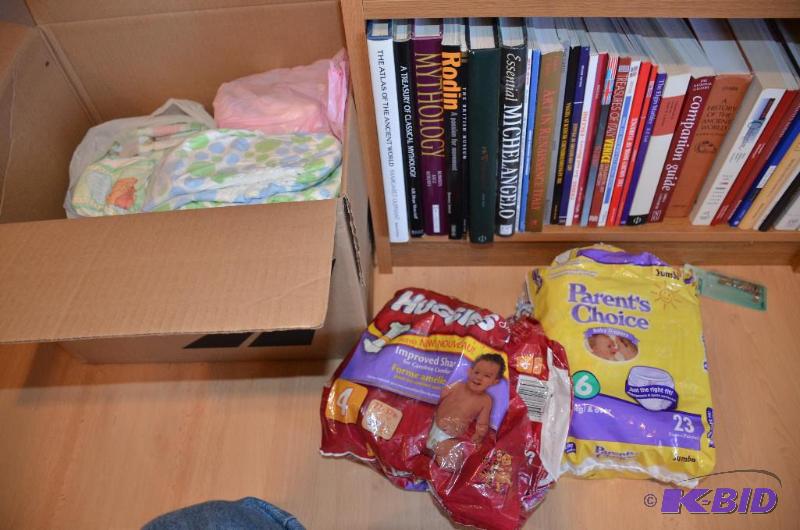 lot 101 image: Big box of Diapers...