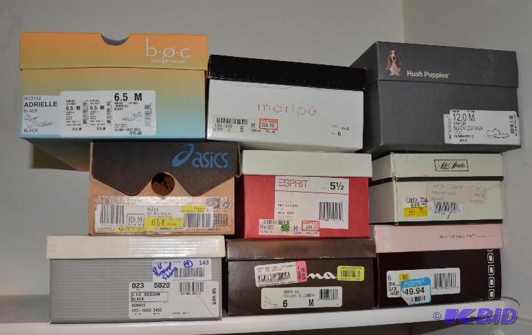 lot 143 image: 8 sets of womens dress shoes, sizes 5 &frac1...