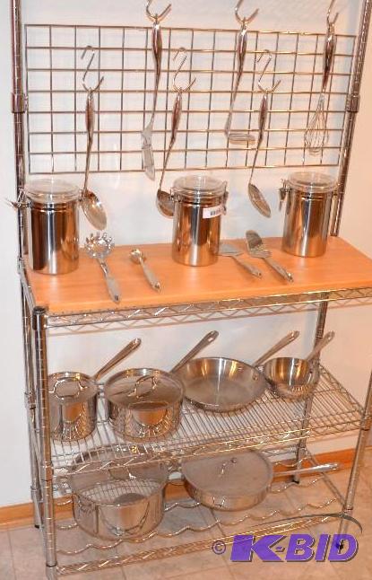 lot 17 image: All cooking utensils, kitchen ware pictured o...