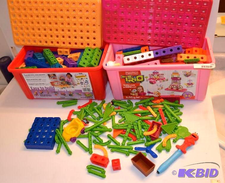 lot 190 image: Fisher Price Trio Bricks, Sticks, and Panels,...