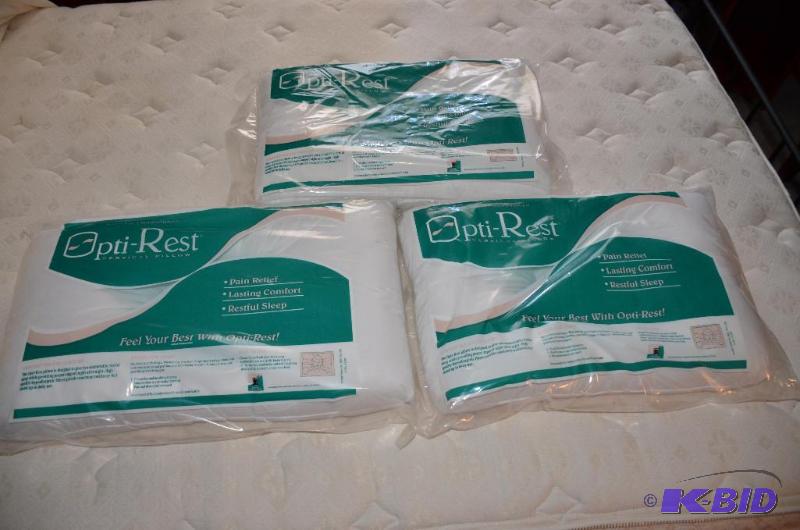 lot 194 image: New - three Opti-Rest Cervical Pillow by Anab...