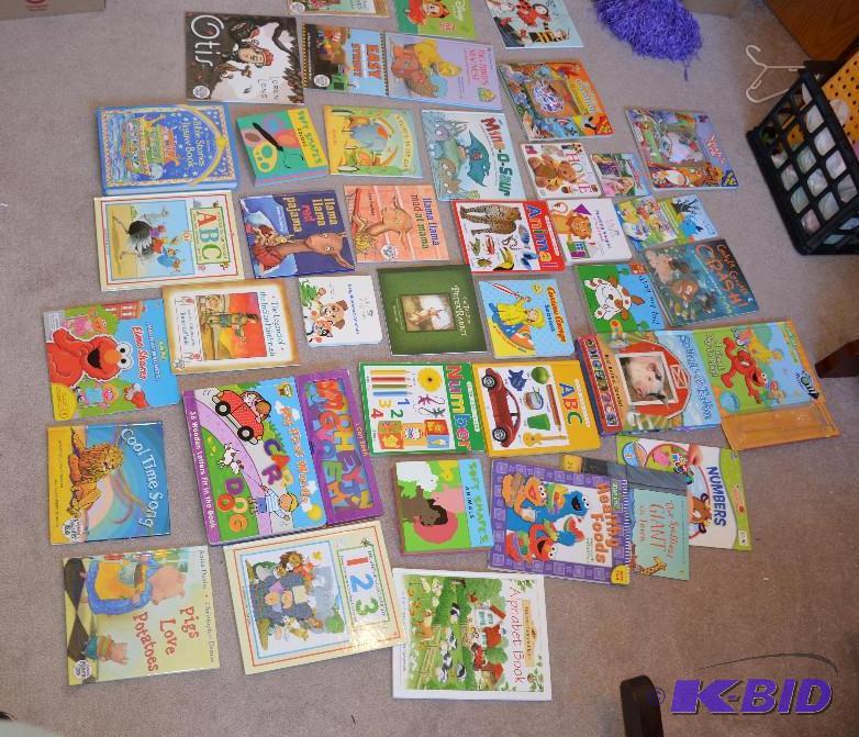 lot 195 image: Books - includes Baby Einstein, Usborne, and ...