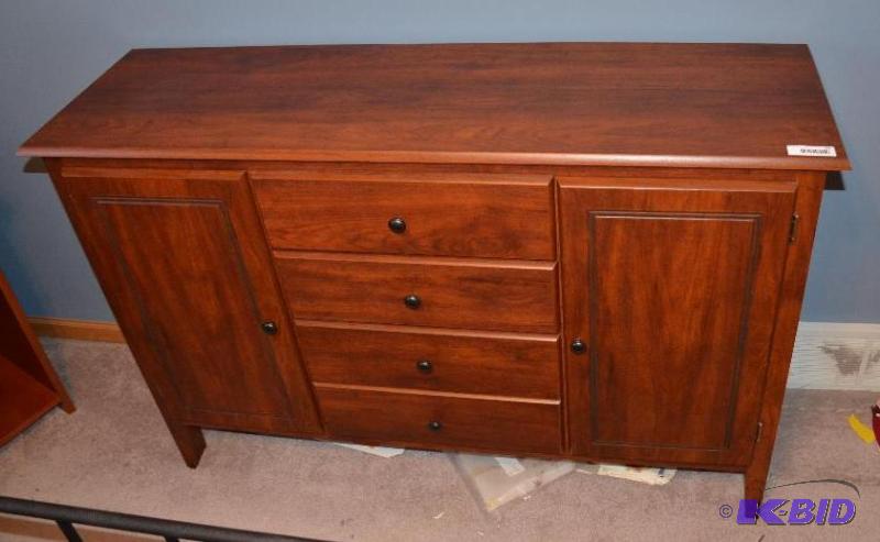 lot 29 image: Wood dresser, 53x16x34 Master BR lots 29 &...