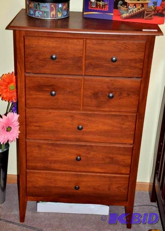 lot 40 image: Chest of drawers, 46x28x16", matches lot...
