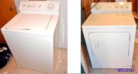 lot 69 image: Washer  Dryer set Whirlpool Washer model #LS...