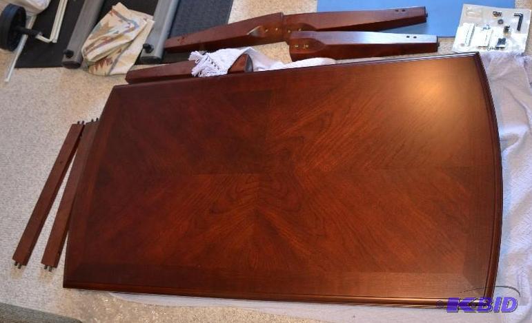 lot 76 image: Wood coffee table, brand new not yet assemble...