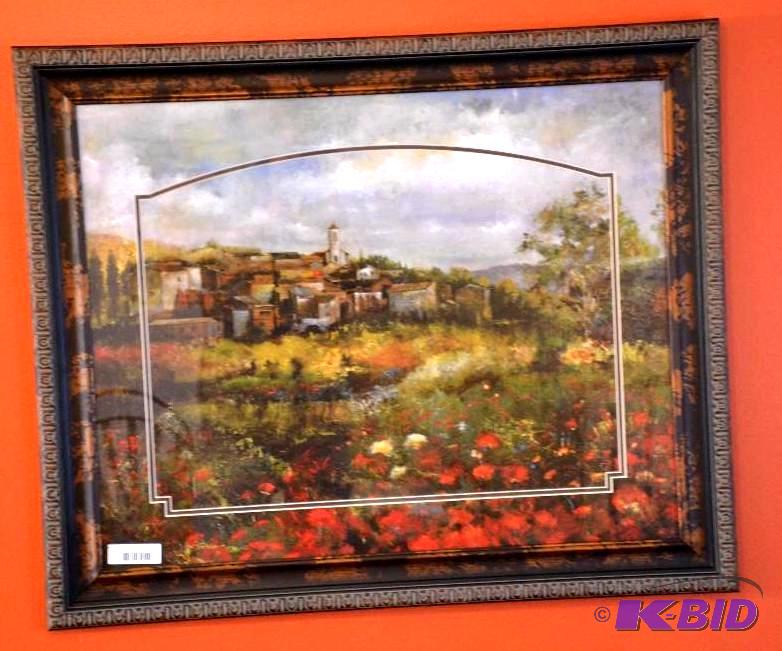 lot 9 image: Framed print 36x29...