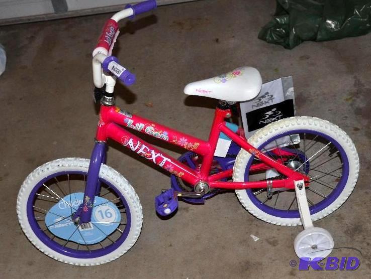lot 90 image: Next Lil Gem 16" bike, new unused...