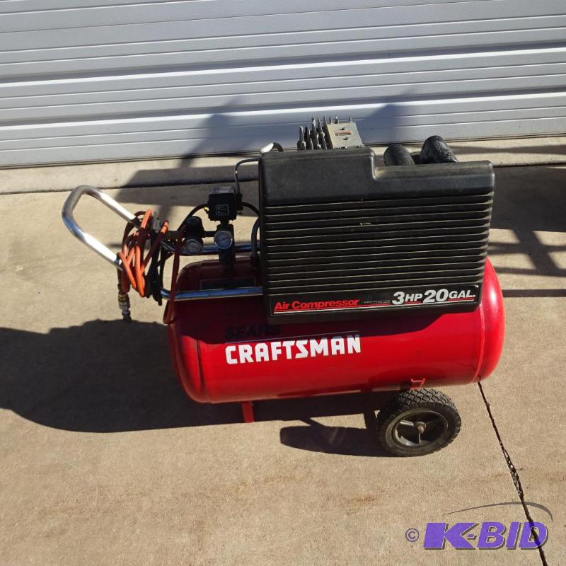 Craftsman 3 hp 20 gal. Compressor Works...