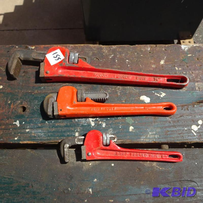 3 Pipe Wrenches...