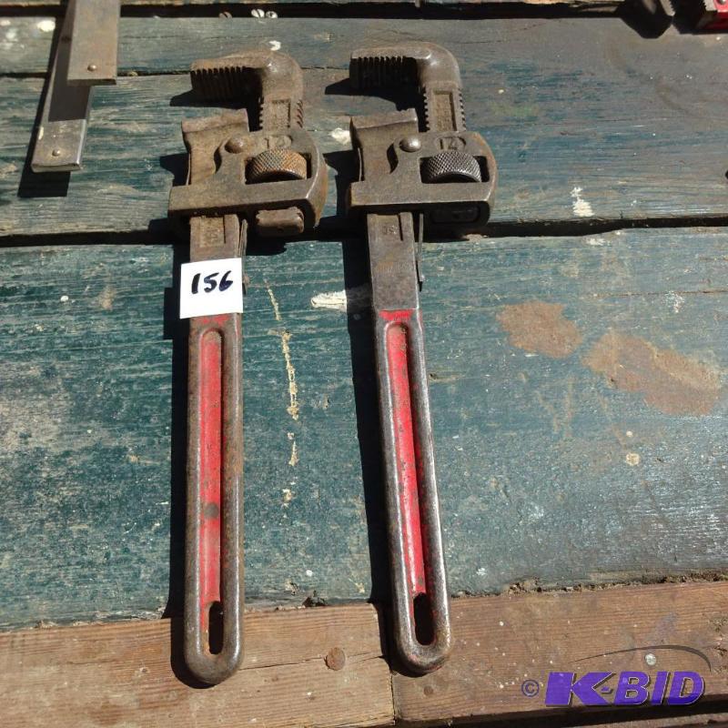 2 Vintage 14&quot Pipe Wrenches...