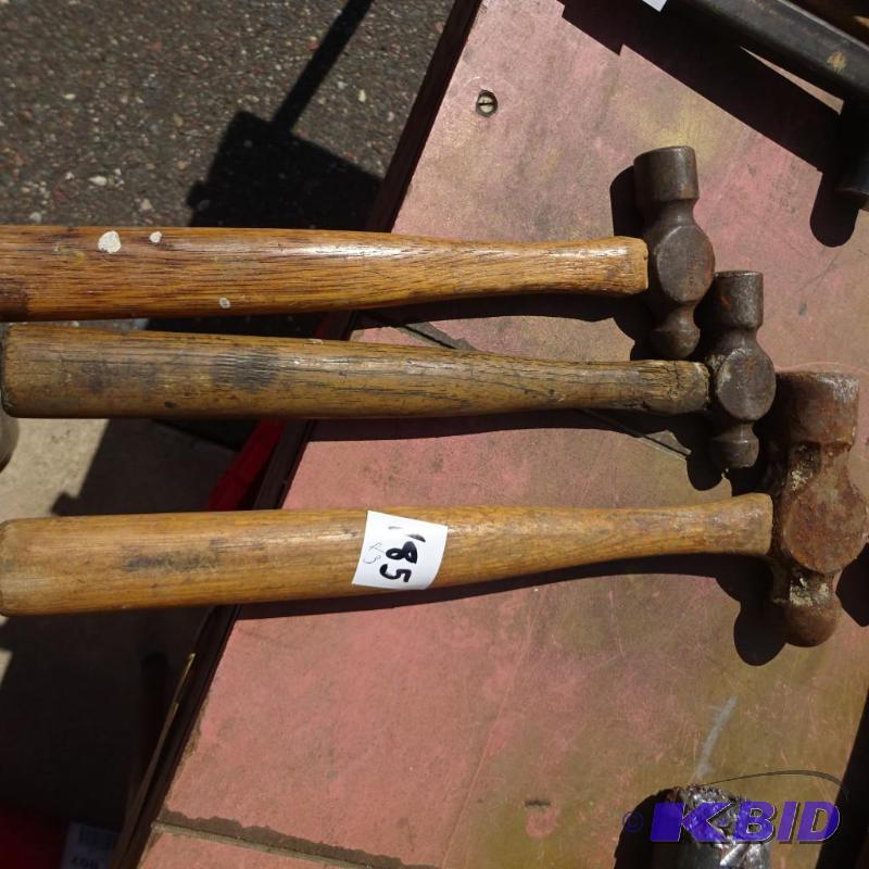 3 Ball Peen Hammers...