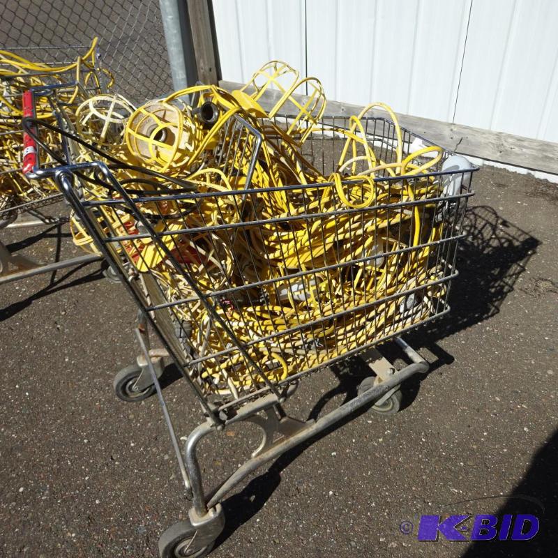Shopping Cart with Temporary Light Strand...