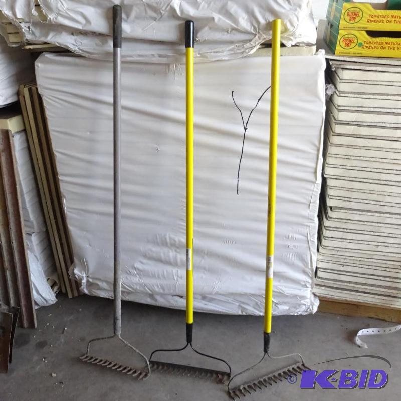 3 Garden Rakes...