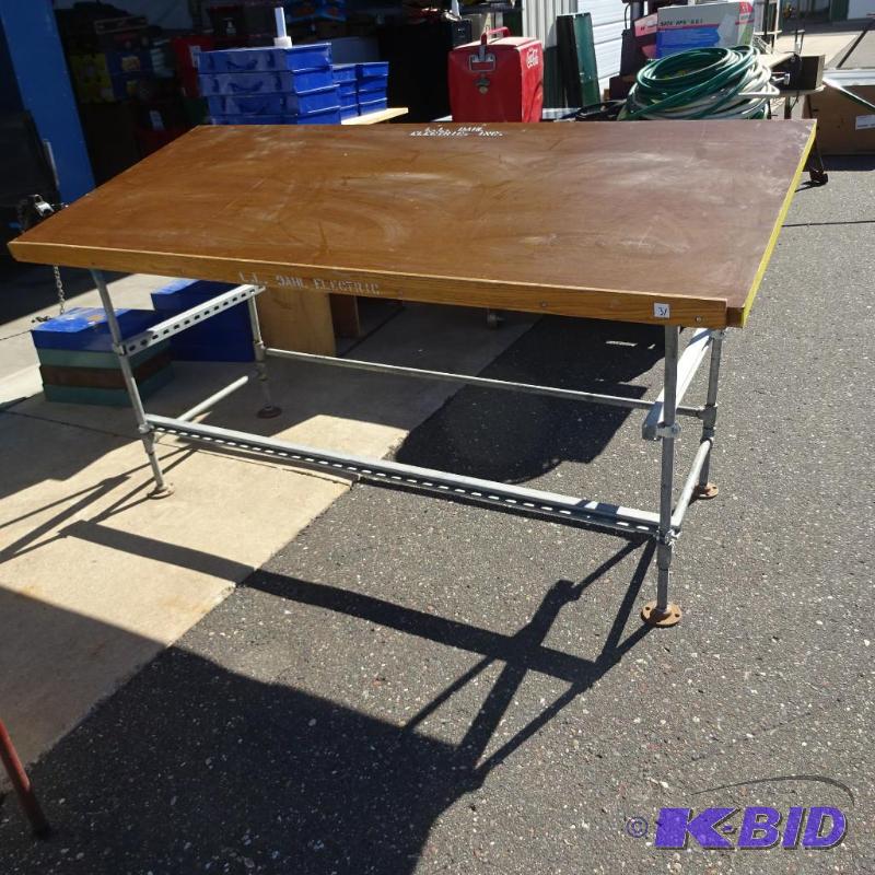 82 X 37 X 43 DraftingWork Table Metal Frame...