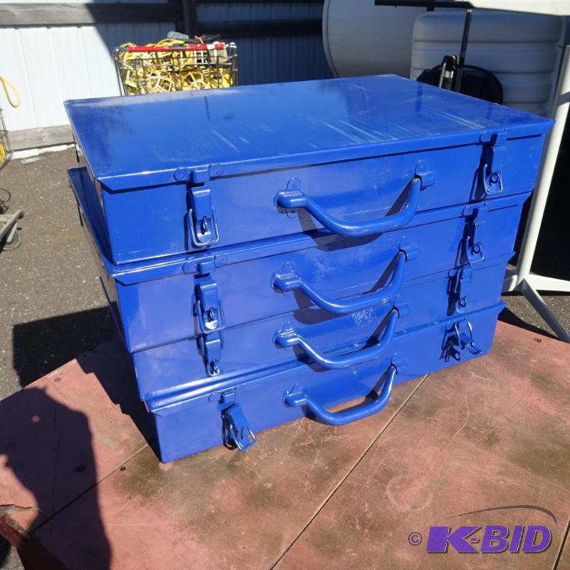 4 Metal Hardware Bins...