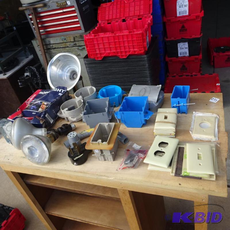 Misc Electrical Supplies. Tote Not Included...