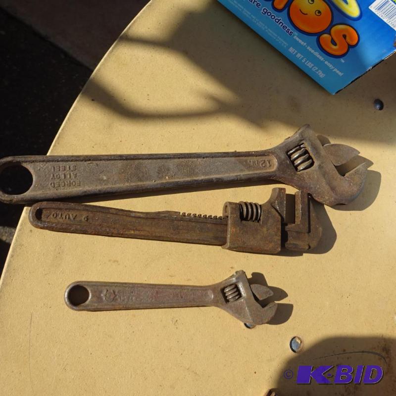 3 Adjustable Wrenches...