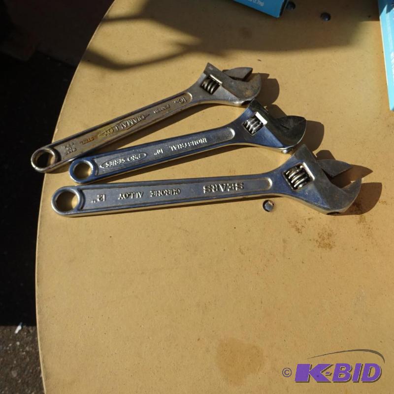 3 Adjustable Wrenches...