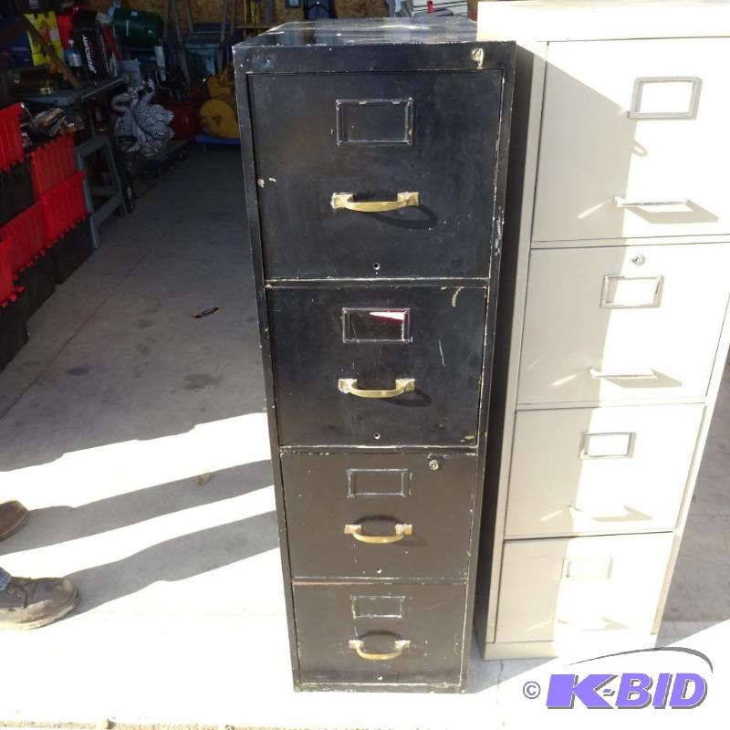 15&quot Metal 4 Drawer File Cabinet with Key...