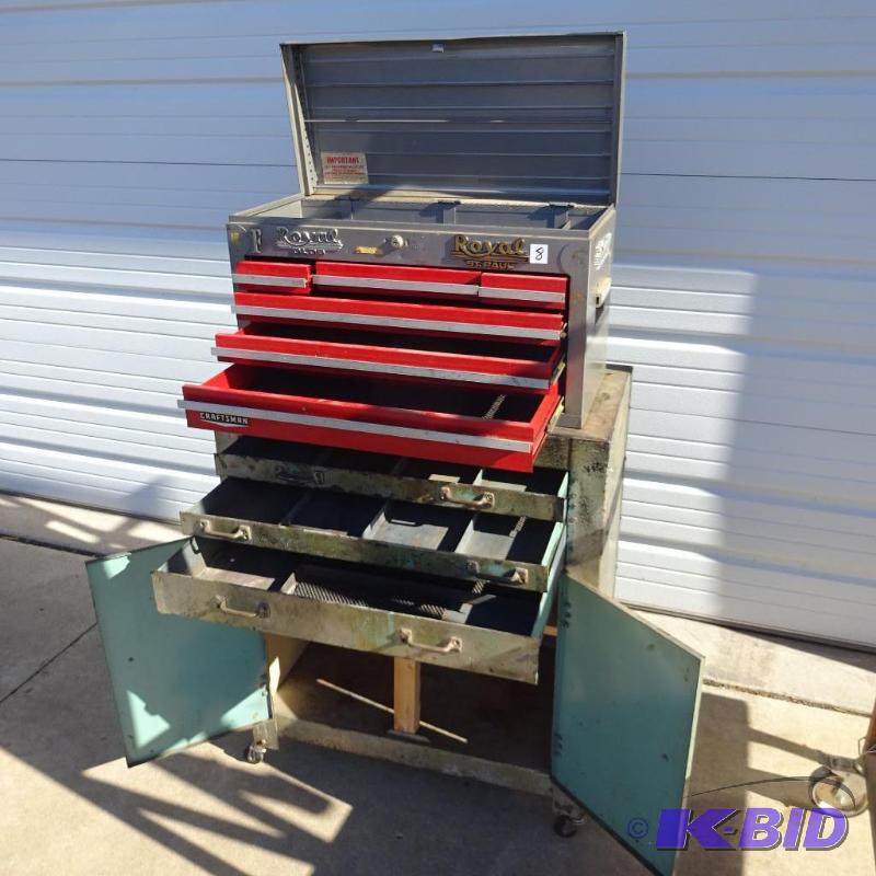 Rolling Tool Chest with Craftsman Top Tool Bo...