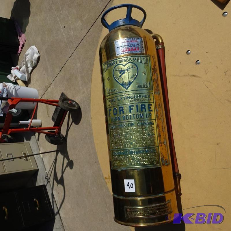 Vintage Brass Fire Extinguisher Tag Needs to ...