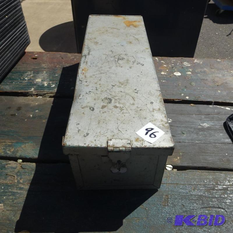 Metal Box with Locking Lid 6 X 18 X 5...