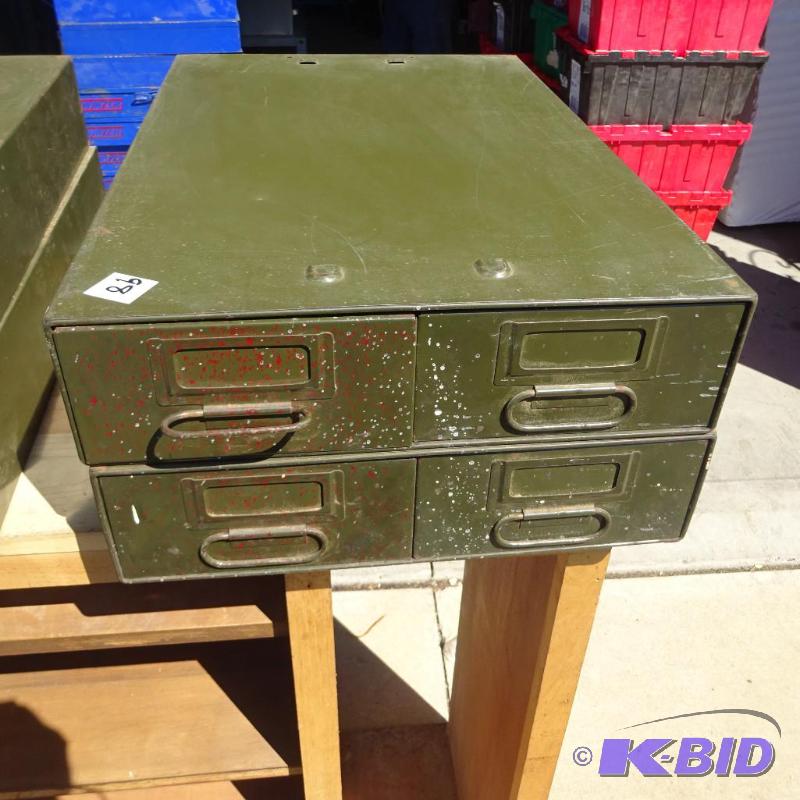 2 Index File Cabinets. 2 Drawers per Cabinet...