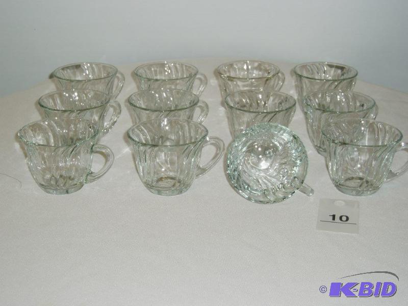 Glass Punch Cups Lot Of 12 Cups...
