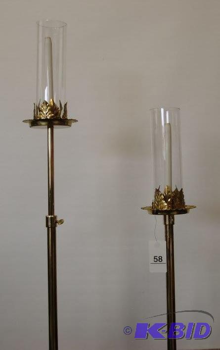 Candelabra&nbspAisle Free Standing Brass Col...